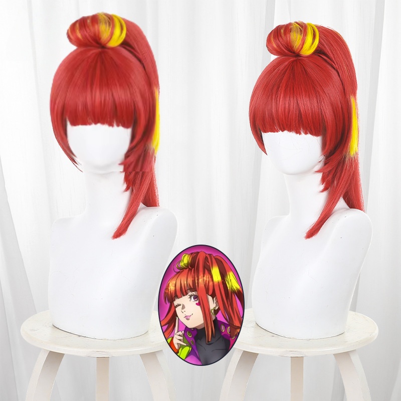 Men'S Yellow Accessories - Peluca de Cosplay de Anime Gnosia