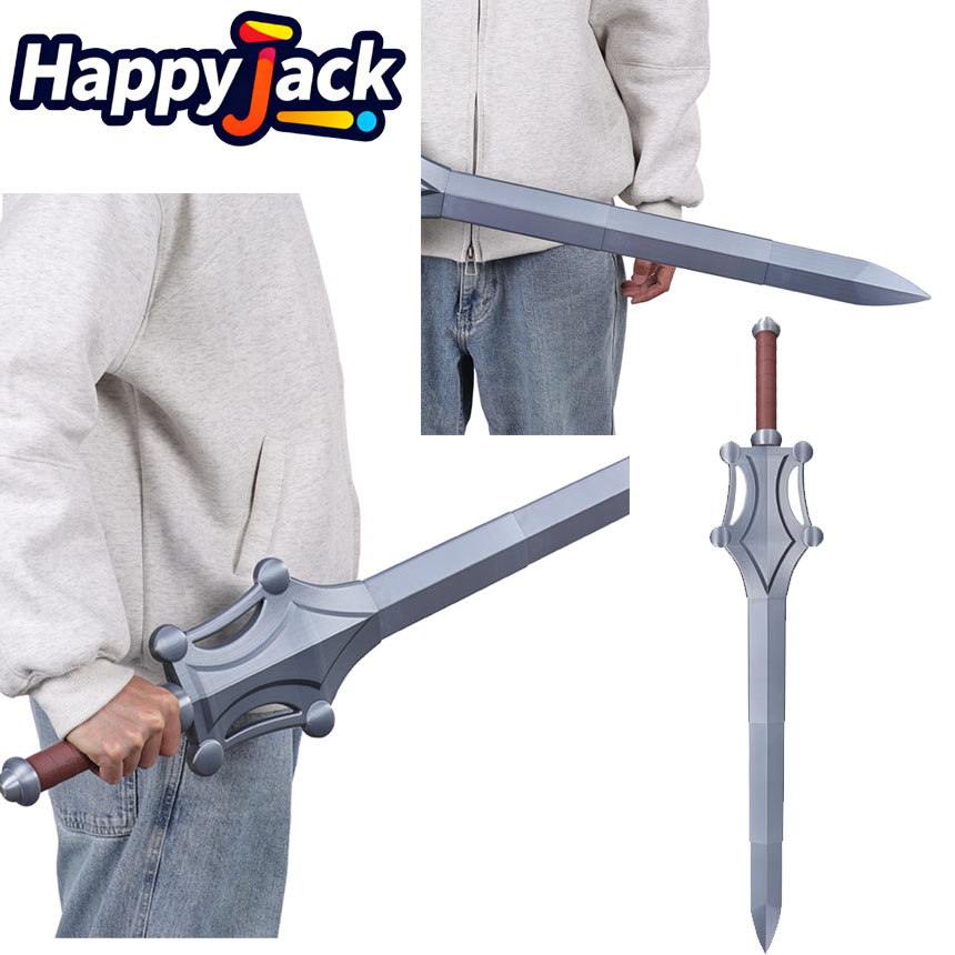 Men Accessories In Silver - Cuchillo de Plástico Plateado para Cosplay
