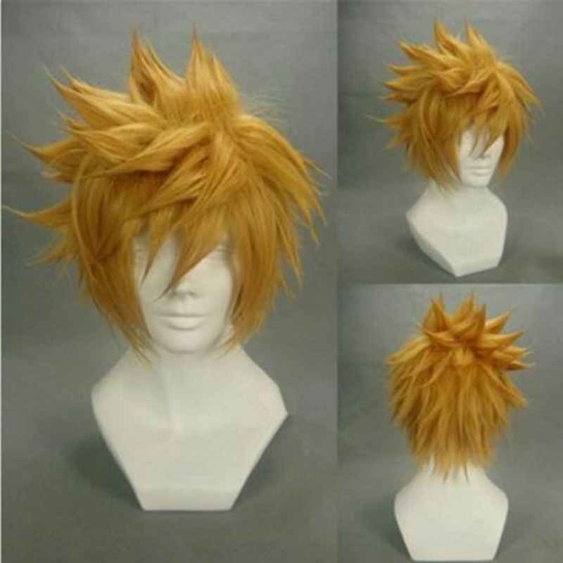 Men'S Yellow Accessories - Kingdom Hearts Ventus Roxas Pelucas cortas