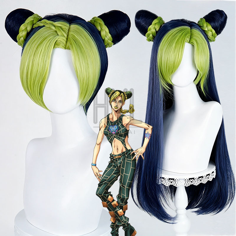 Men'S Yellow Accessories - Peluca de Anime JOJO Jolyne Cujoh