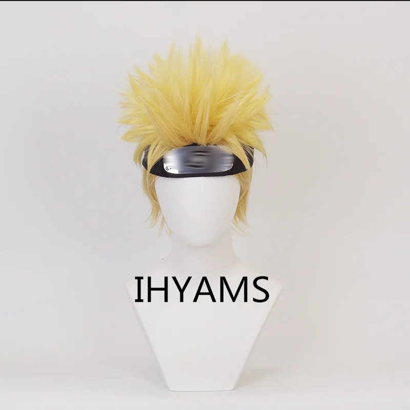 Men'S Yellow Accessories - Pelucas de Cosplay Uzumaki, peluca de