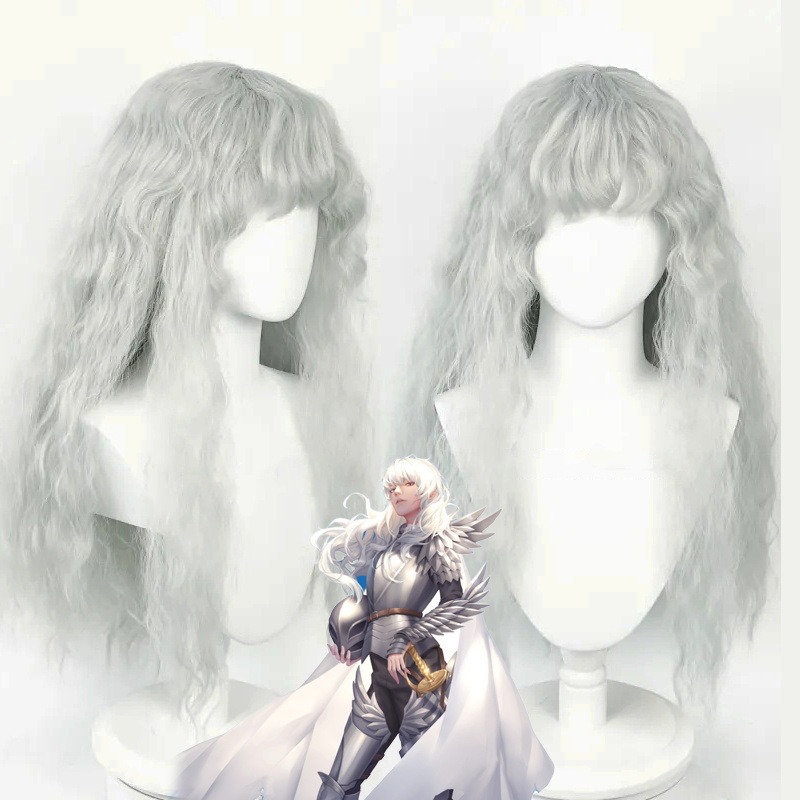 Men Accessories In Silver - Juego de Anime Berserk Cosplay peluca