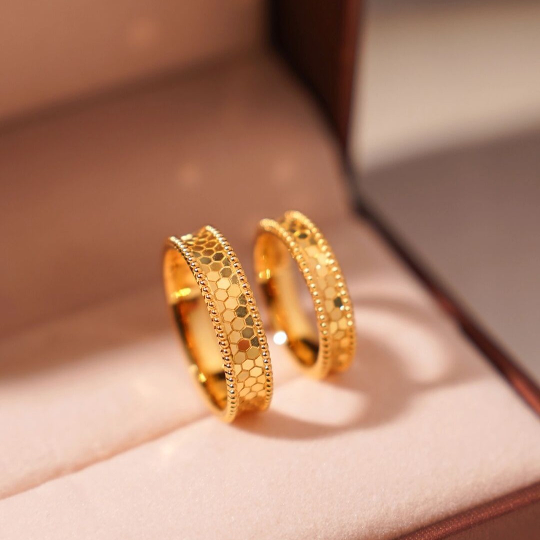 Men'S Accessories Dubai - Anillo de nido de abeja brillante