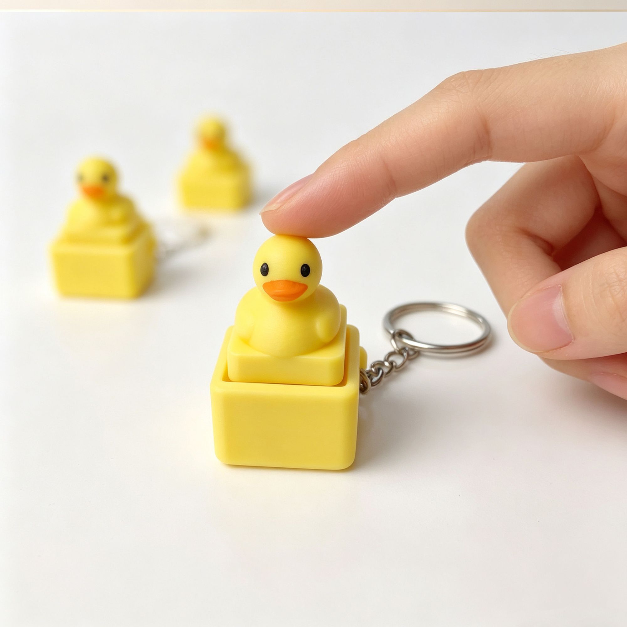 Men'S Yellow Accessories - Lindo llavero con forma de pato