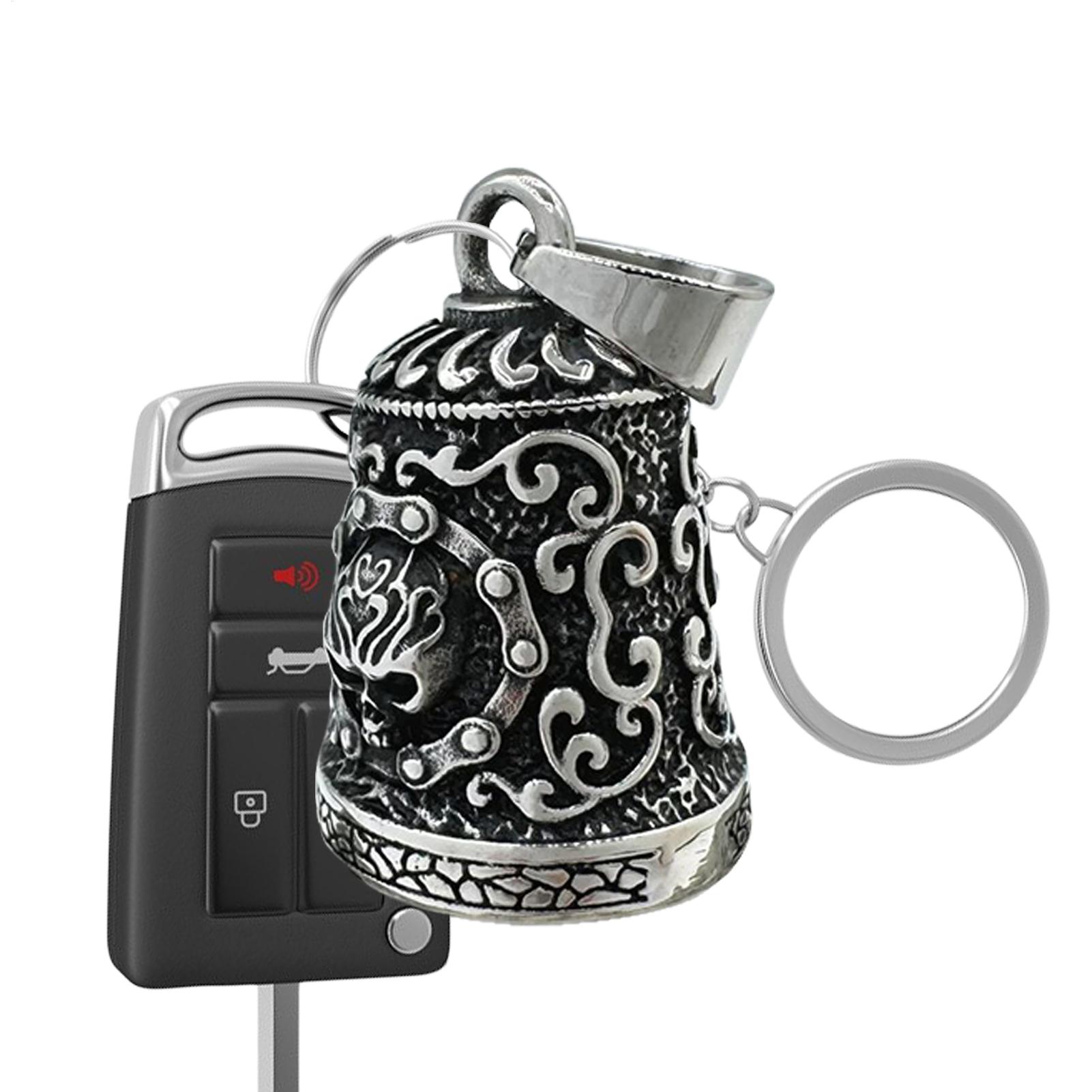 Men Accessories Chain - Campana de calavera para motocicleta, decoración