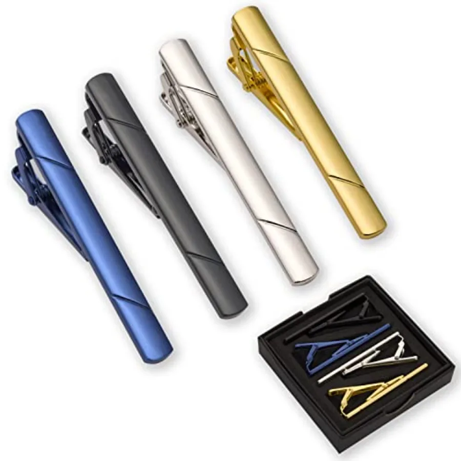 Men Accessories For Gift - 4 pinzas para corbata para hombre,