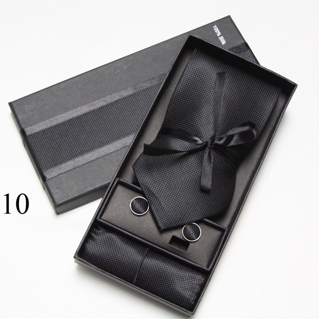Set de Corbata Sólida, Gemelos - Neck Tie Set Box reseña y precio