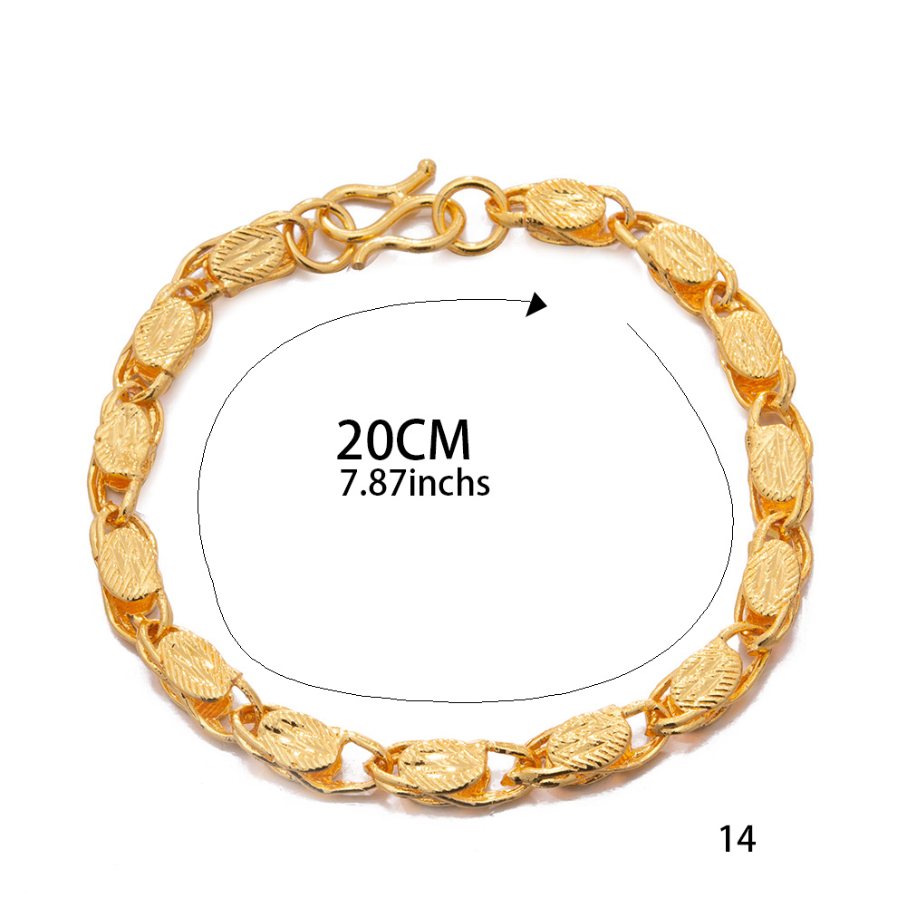 Pulsera de hombre de Color dor - Men'S Accessories Dubai reseña y precio