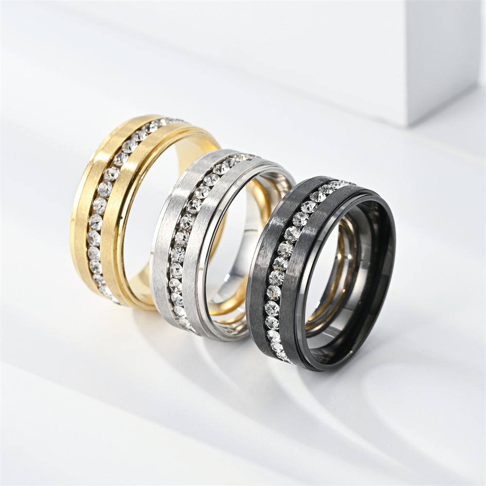 Anillos de diamantes de acero  - Men'S Accessories Gift Ideas reseña y precio