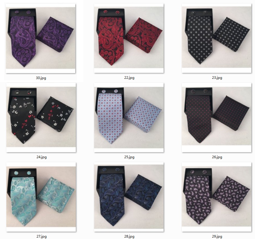 Conjunto de corbata, pañuelo d - Neck Tie Set Box reseña y precio