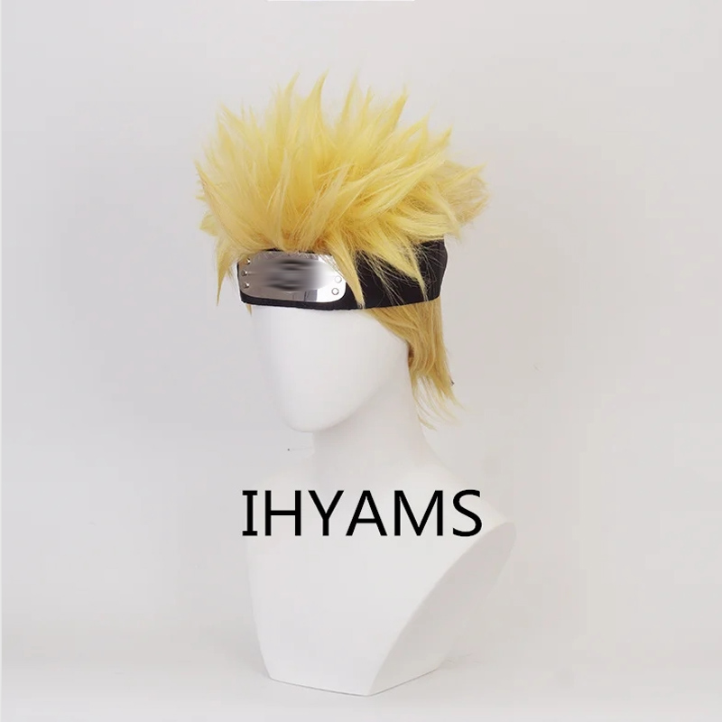 Pelucas de Cosplay Uzumaki, pe - Men'S Yellow Accessories reseña y precio