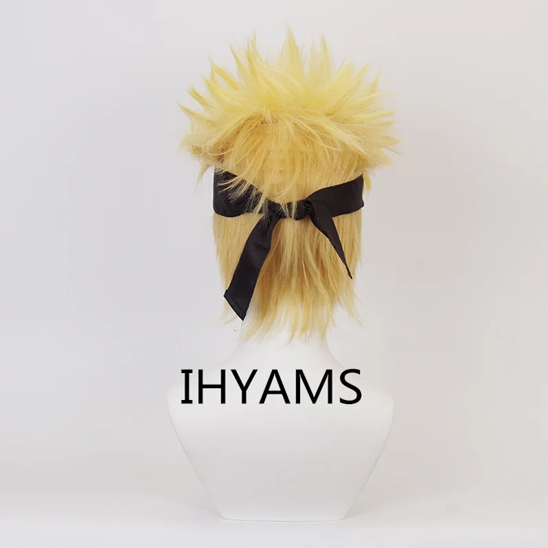 Pelucas de Cosplay Uzumaki, pe - Men'S Yellow Accessories reseña y precio