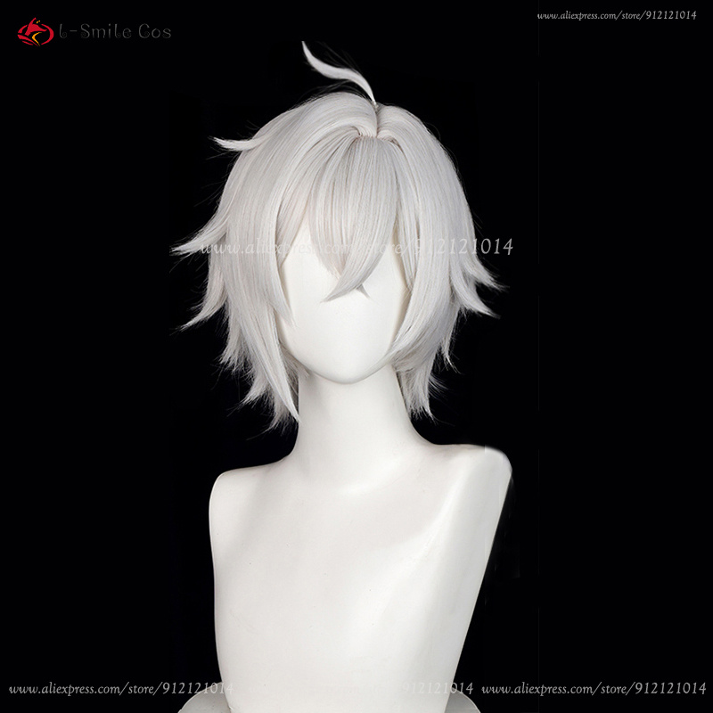 Peluca de Cosplay ZZZ Seth Low - Men Accessories In Silver reseña y precio