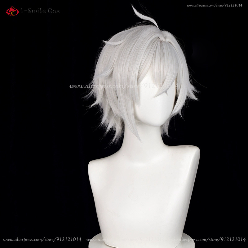 Peluca de Cosplay ZZZ Seth Low - Men Accessories In Silver reseña y precio