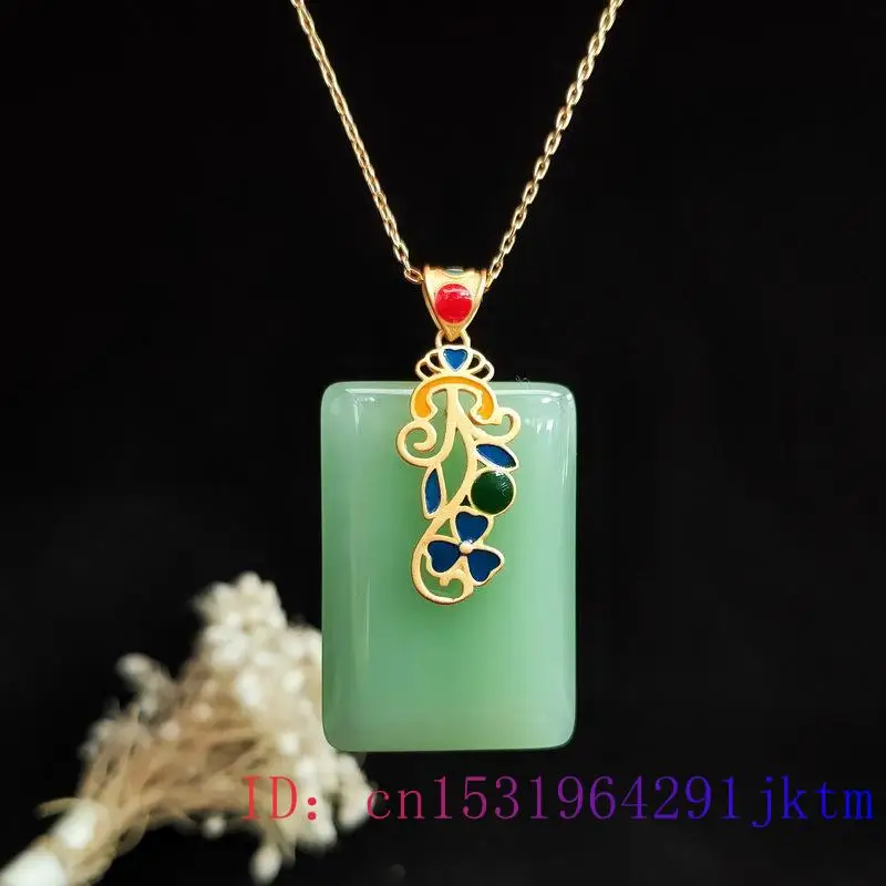 Collar con colgante de Jade pa - Men Accessories In Silver reseña y precio