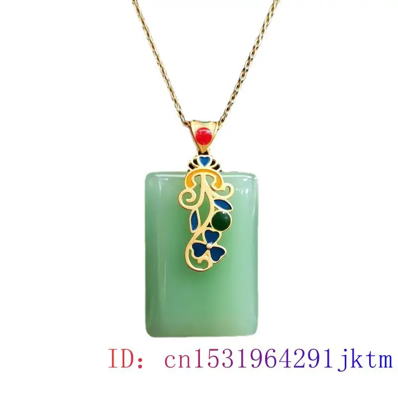 Collar con colgante de Jade pa - Men Accessories In Silver reseña y precio