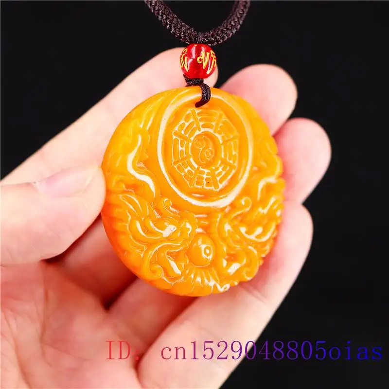 Colgante de Dragón de Jade ama - Men'S Yellow Accessories reseña y precio