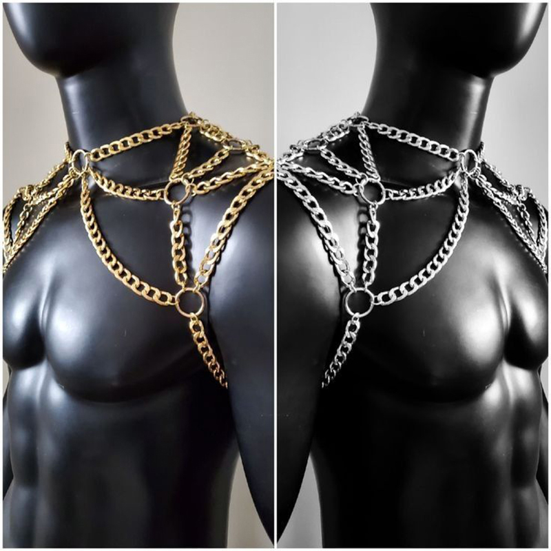Punk hombres hombro cuerpo cad - Men Accessories In Silver reseña y precio