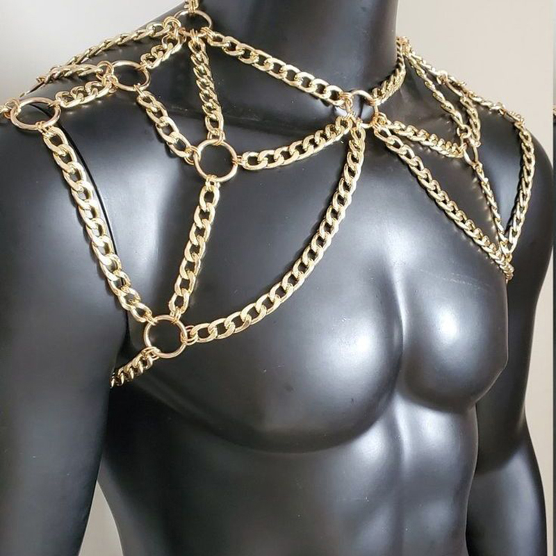 Punk hombres hombro cuerpo cad - Men Accessories In Silver reseña y precio