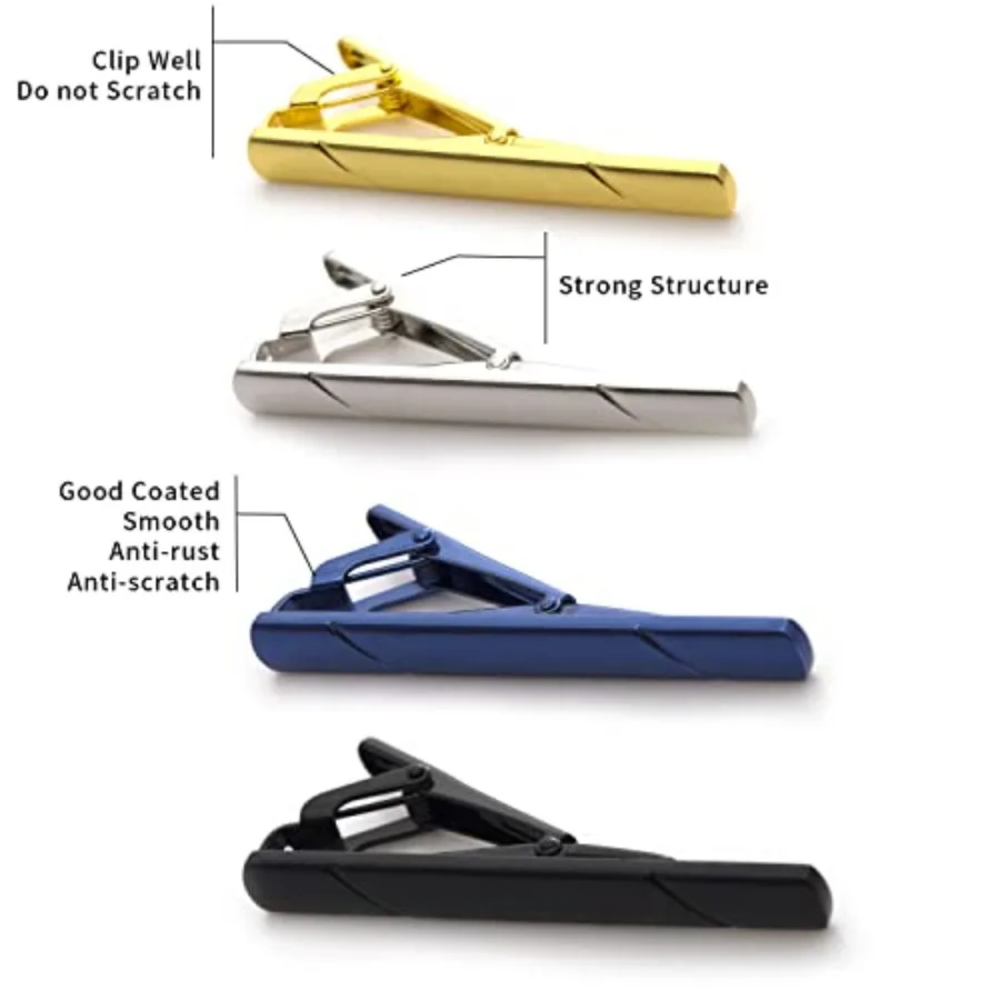 4 pinzas para corbata para hom - Men Accessories For Gift reseña y precio