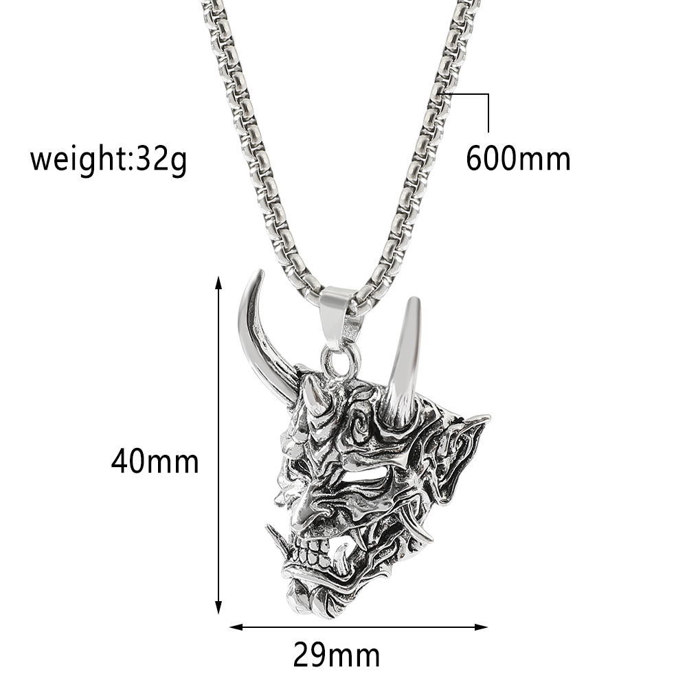 Collar con Colgante de Máscara - Men Accessories In Silver reseña y precio