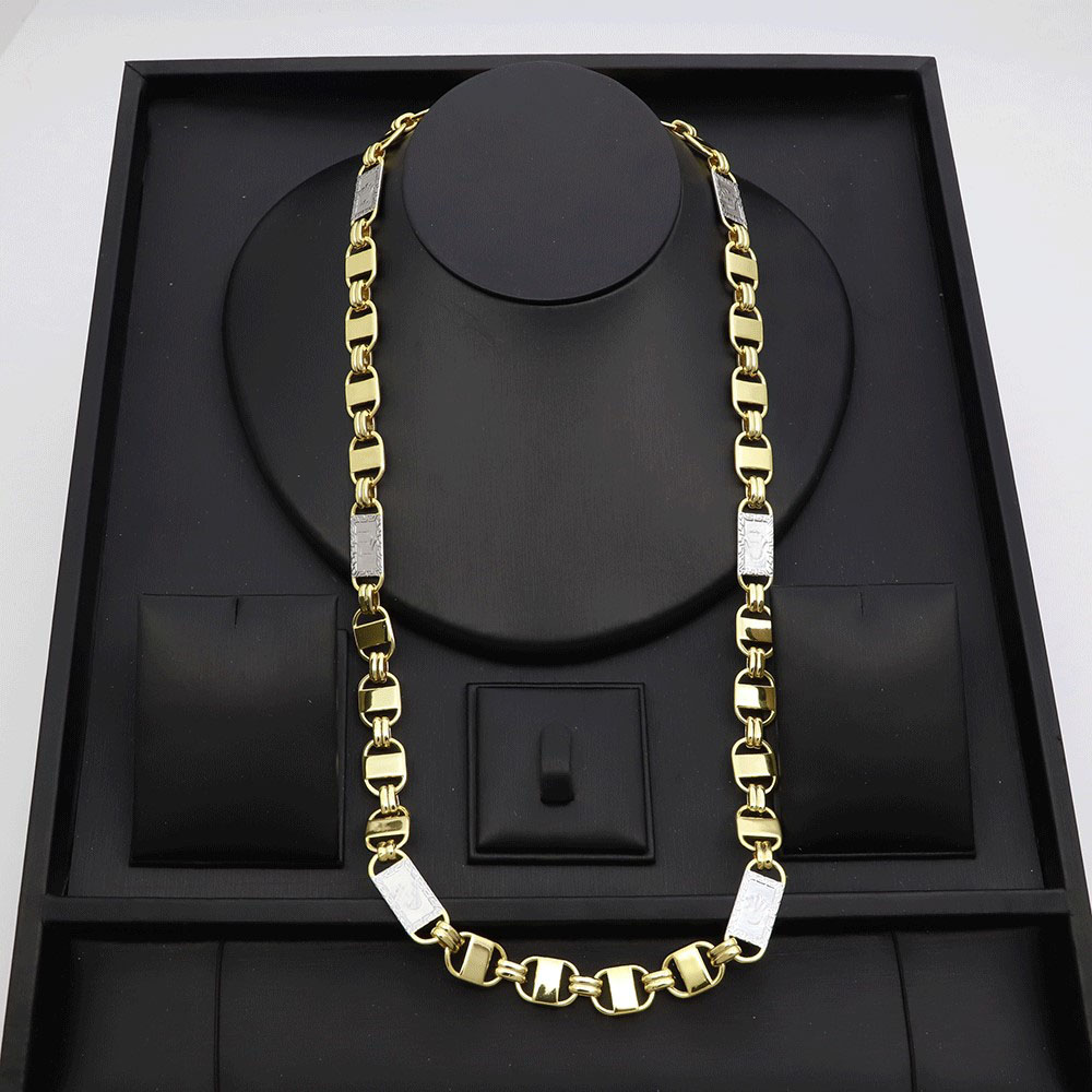 Collar de Cadena Gruesa Bicolo - Men'S Accessories Dubai reseña y precio