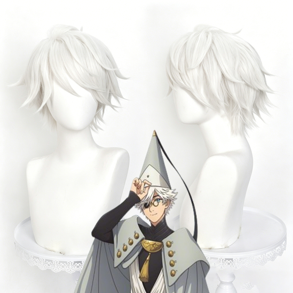Peluca de cosplay de Anime Wit - Men Accessories In Silver reseña y precio