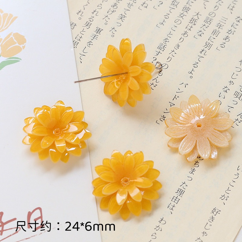 50 unids/lote 24mm color amari - Men'S Yellow Accessories reseña y precio